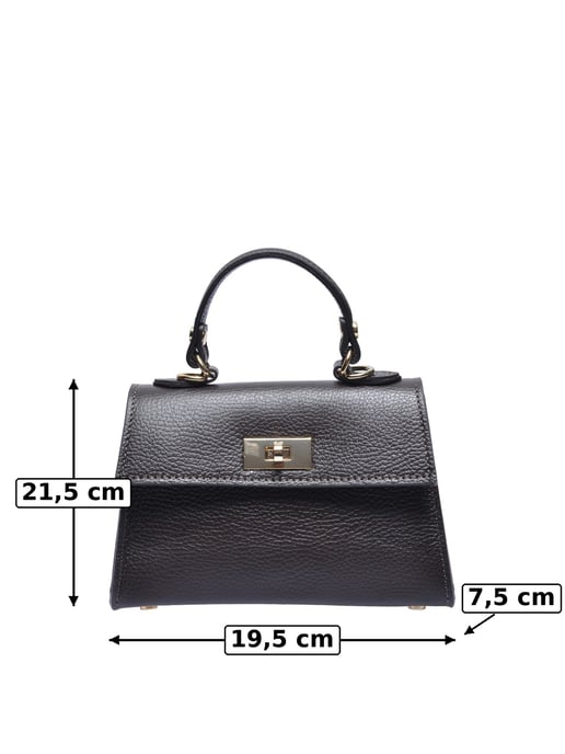 Luisa Vannini Kastanienbraun Rindsledertasche - Image 5