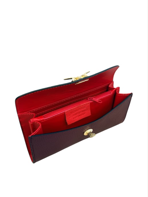 Anna Luchini Weinfarbe Rindsledertasche - Image 4