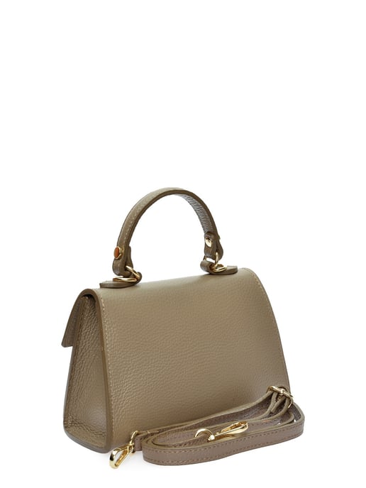Luisa Vannini Beige Rindsledertasche - Image 2