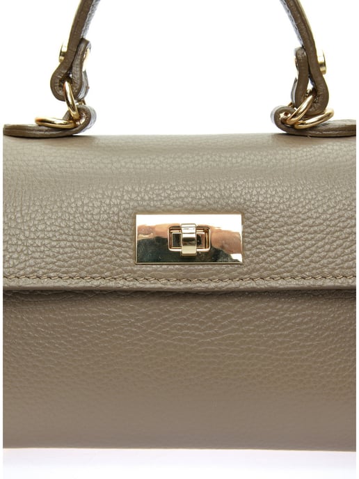 Luisa Vannini Beige Rindsledertasche - Image 3