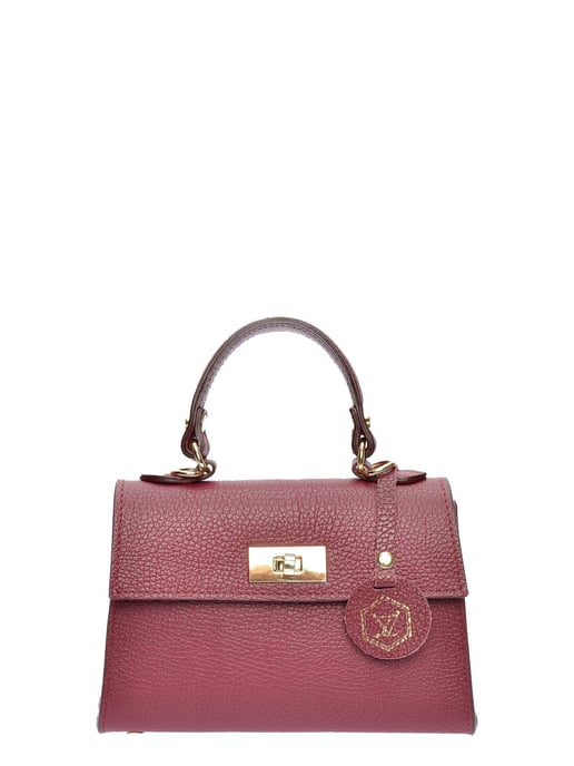 Luisa Vannini Weinfarbe Rindsledertasche - Image 1