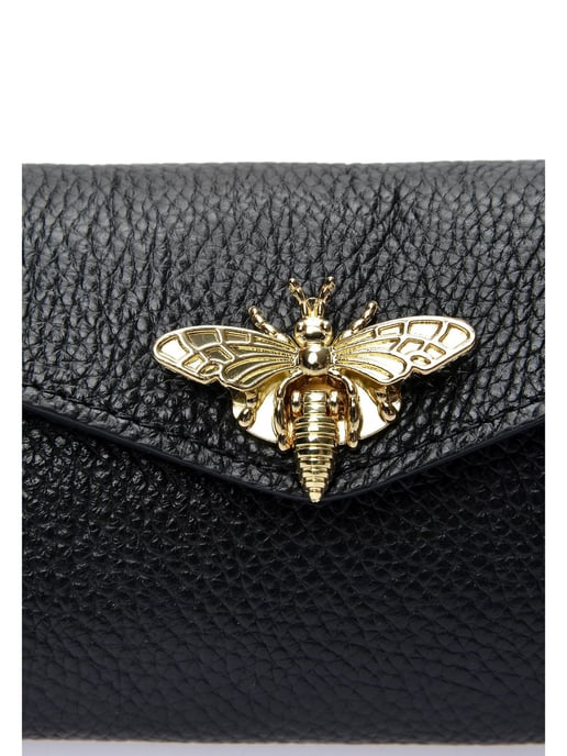 Anna Luchini Schwarz Rindsledertasche - Image 3