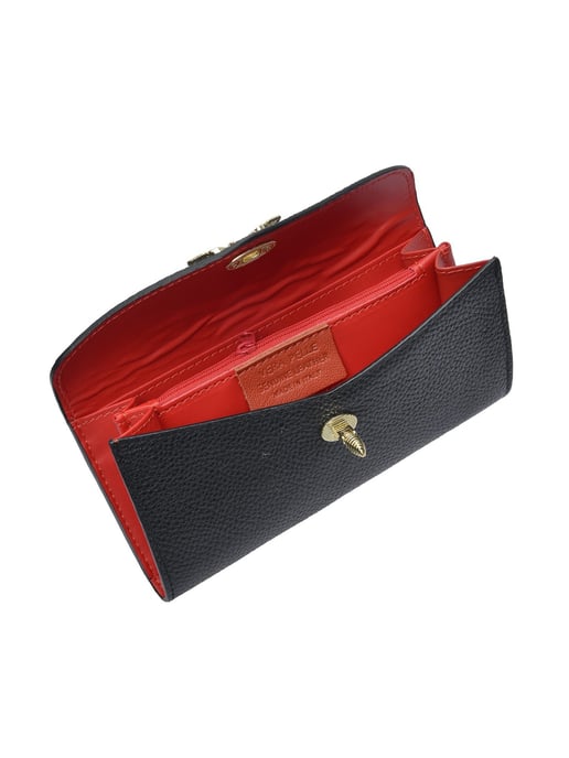 Anna Luchini Schwarz Rindsledertasche - Image 4