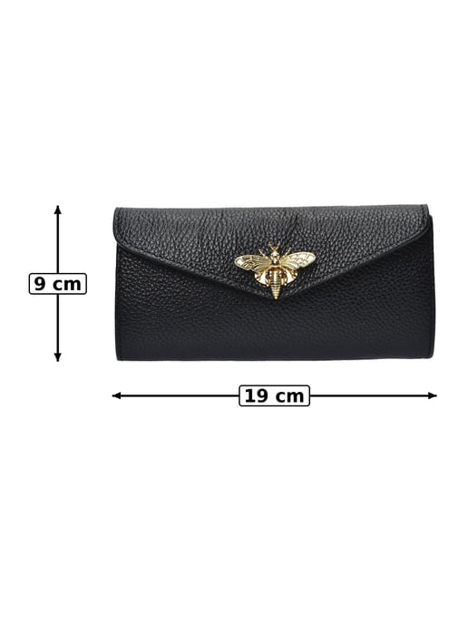 Anna Luchini Schwarz Rindsledertasche - Image 6
