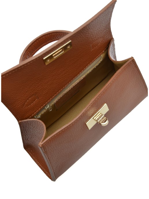 Luisa Vannini Braun Rindsledertasche - Image 4