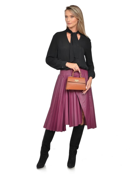 Luisa Vannini Braun Rindsledertasche - Image 5