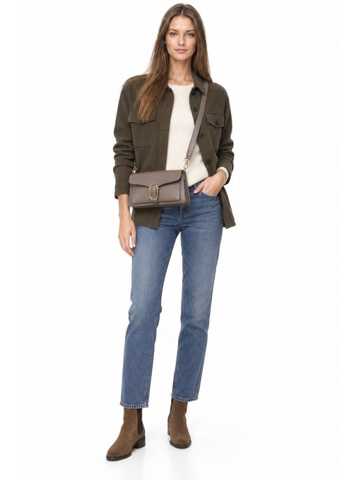 Anna Luchini Beige Rindsledertasche - Image 6