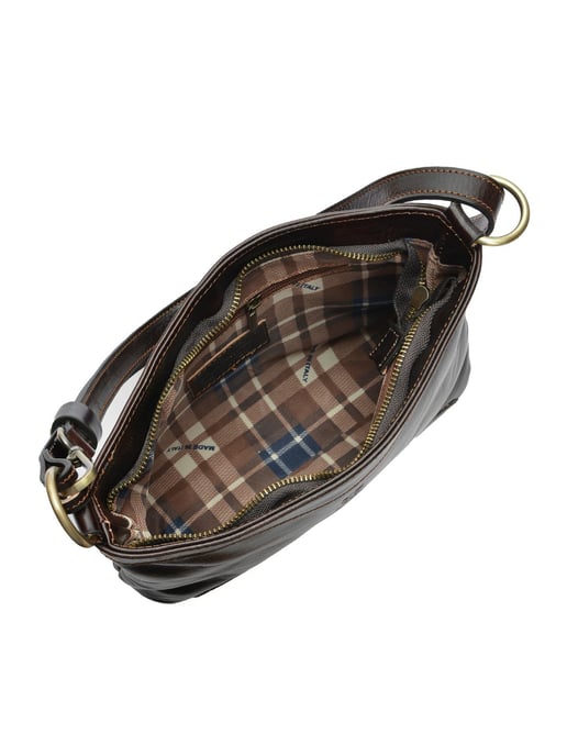 Luisa Vannini Kastanienbraun Rindsledertasche - Image 4