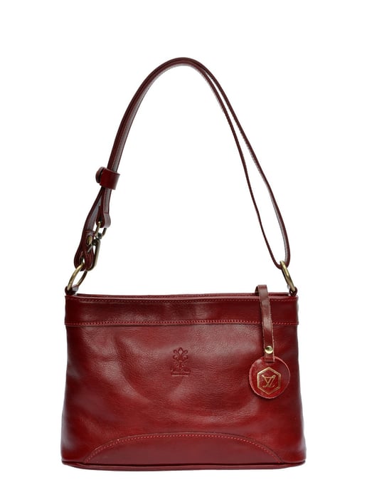 Luisa Vannini Rot Rindsledertasche - Image 1