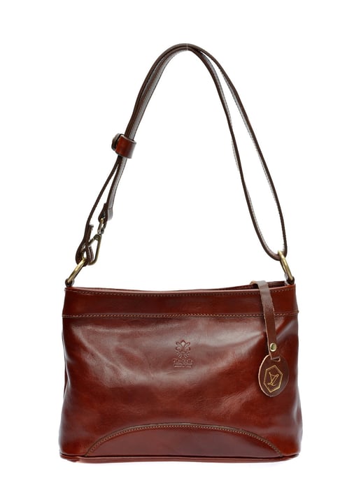 Luisa Vannini Kastanienbraun Rindsledertasche - Image 1
