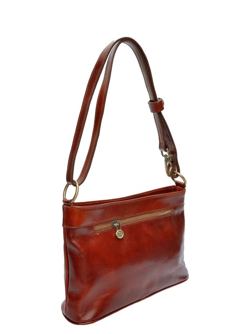 Luisa Vannini Kastanienbraun Rindsledertasche - Image 2