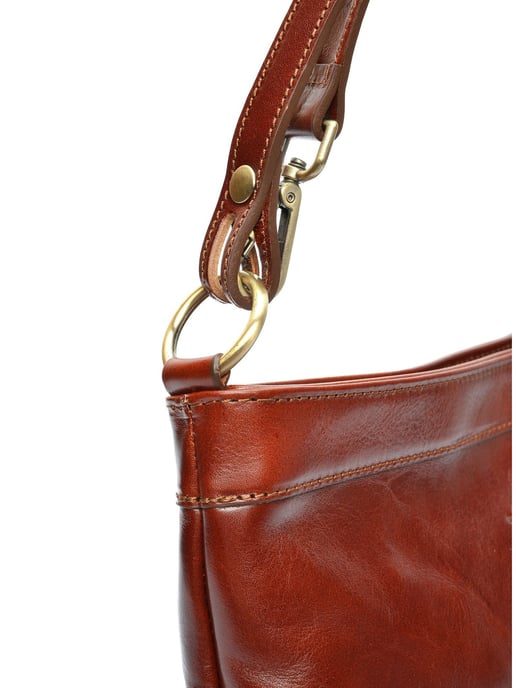 Luisa Vannini Kastanienbraun Rindsledertasche - Image 3