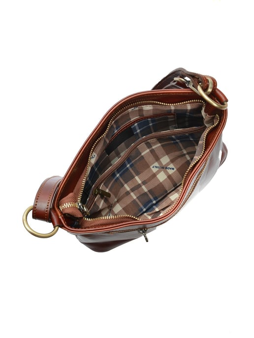 Luisa Vannini Kastanienbraun Rindsledertasche - Image 4
