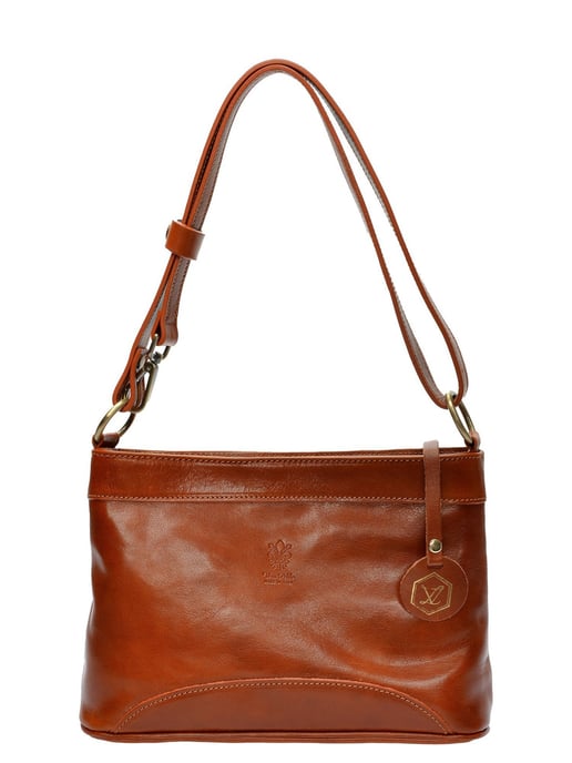 Luisa Vannini Braun Rindsledertasche - Image 1