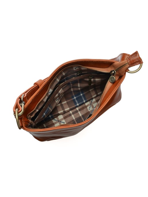 Luisa Vannini Braun Rindsledertasche - Image 4