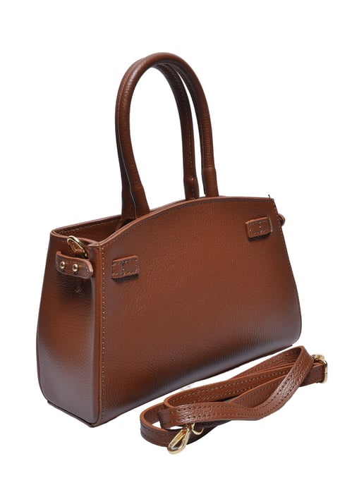 Anna Luchini Kastanienbraun Rindsledertasche - Image 2