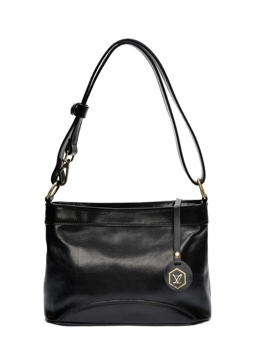 Luisa Vannini Schwarz Rindsledertasche - Image 1