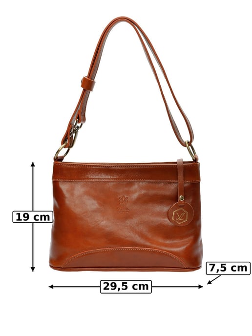 Luisa Vannini Braun Rindsledertasche - Image 6