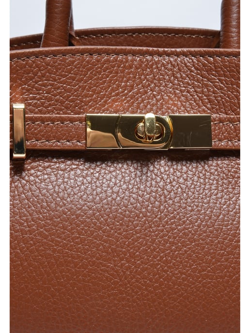 Anna Luchini Kastanienbraun Rindsledertasche - Image 3