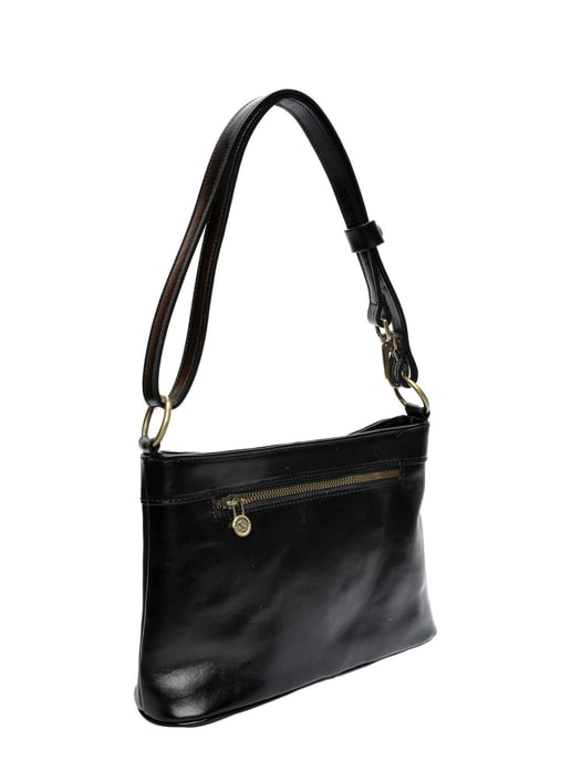 Luisa Vannini Schwarz Rindsledertasche - Image 2