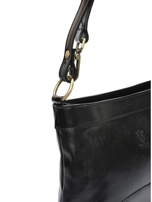 Luisa Vannini Schwarz Rindsledertasche - Image 3