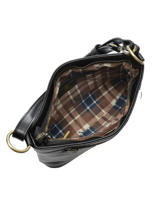 Luisa Vannini Schwarz Rindsledertasche - Image 4