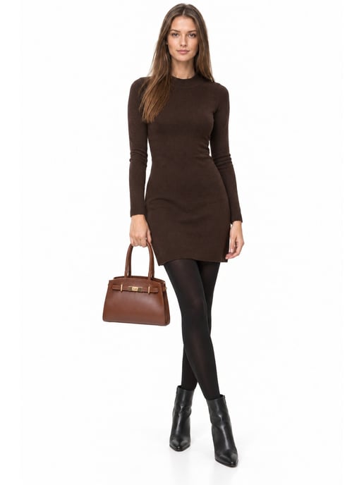 Anna Luchini Kastanienbraun Rindsledertasche - Image 6
