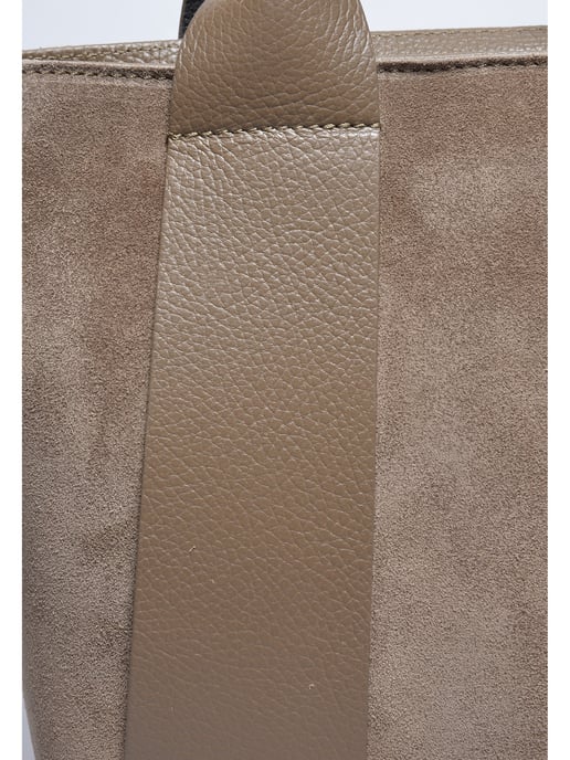 Luisa Vannini Beige Rindsledertasche - Image 3