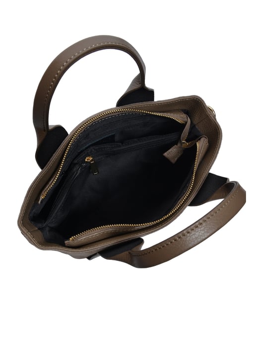Luisa Vannini Beige Rindsledertasche - Image 4