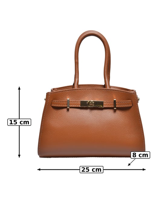 Anna Luchini Braun Rindsledertasche - Image 5