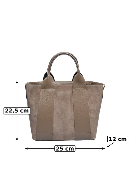 Luisa Vannini Beige Rindsledertasche - Image 5