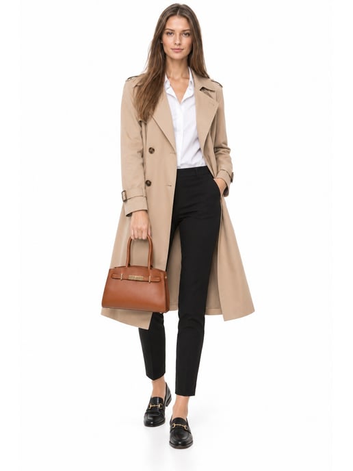 Anna Luchini Braun Rindsledertasche - Image 6