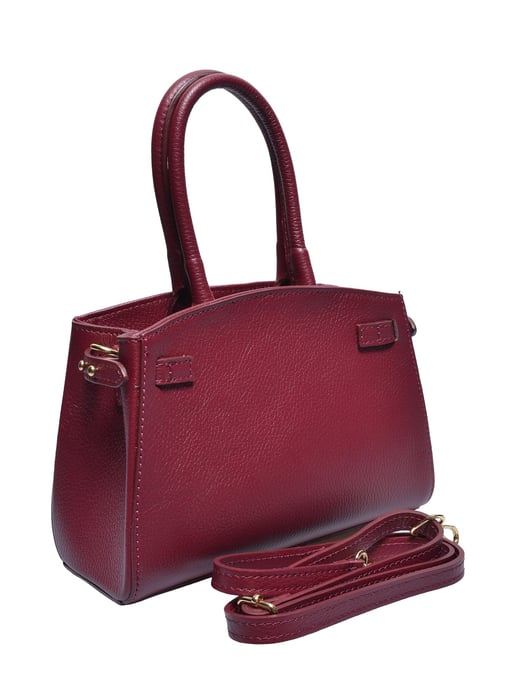 Anna Luchini Weinfarbe Rindsledertasche - Image 2
