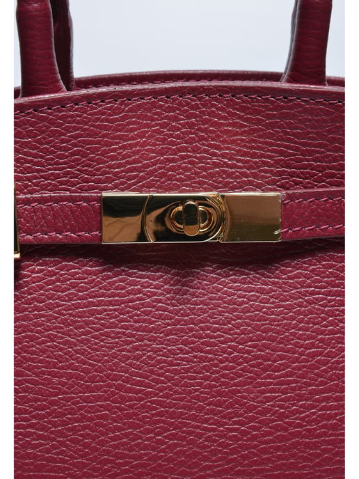 Anna Luchini Weinfarbe Rindsledertasche - Image 3