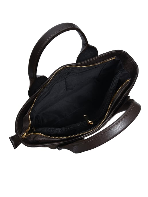 Luisa Vannini Kastanienbraun Rindsledertasche - Image 4