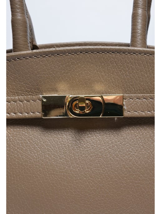 Anna Luchini Beige Rindsledertasche - Image 3