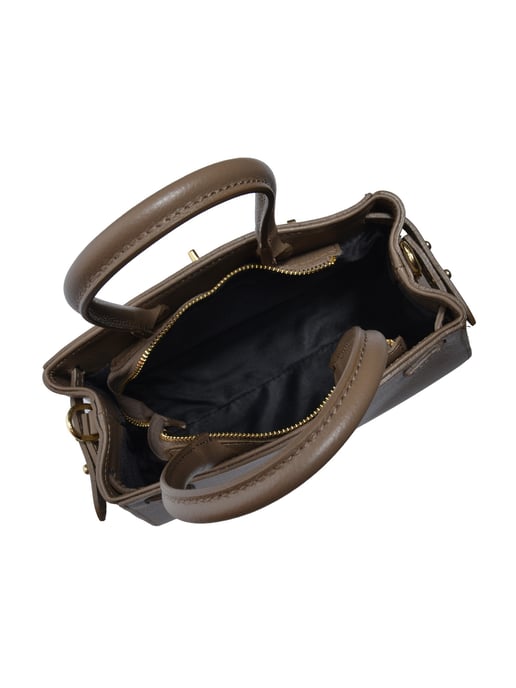 Anna Luchini Beige Rindsledertasche - Image 4