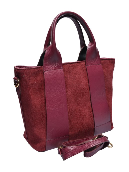 Luisa Vannini Weinfarbe Rindsledertasche - Image 2