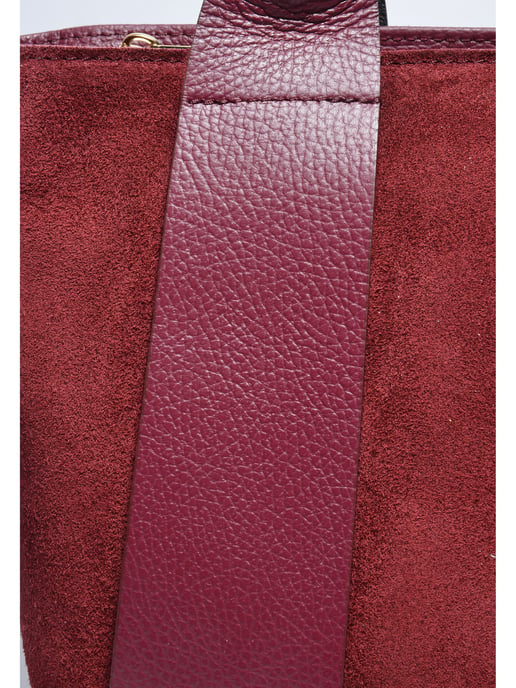 Luisa Vannini Weinfarbe Rindsledertasche - Image 3