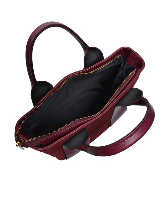 Luisa Vannini Weinfarbe Rindsledertasche - Image 4
