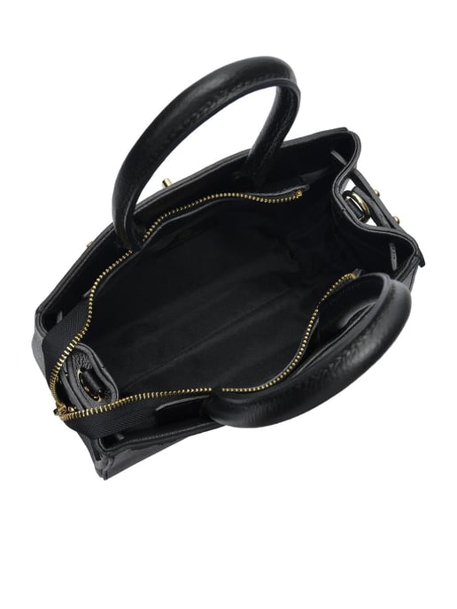 Anna Luchini Schwarz Rindsledertasche - Image 4