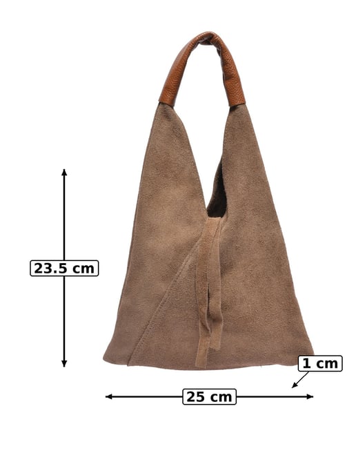 Anna Luchini Beige Rindsledertasche - Image 5