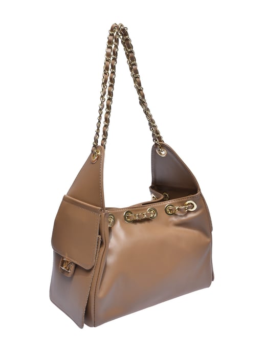 Anna Luchini Beige Rindsledertasche - Image 2