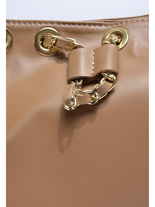 Anna Luchini Beige Rindsledertasche - Image 3