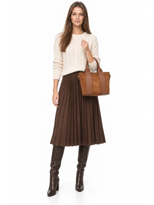 Luisa Vannini Braun Rindsledertasche - Image 6