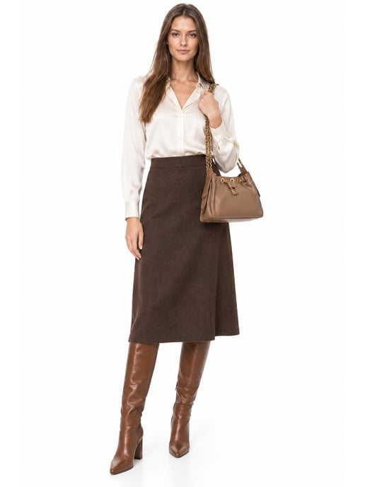 Anna Luchini Beige Rindsledertasche - Image 6