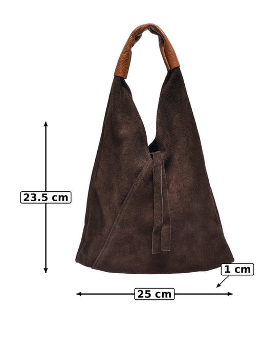 Anna Luchini Kastanienbraun Rindsledertasche - Image 5