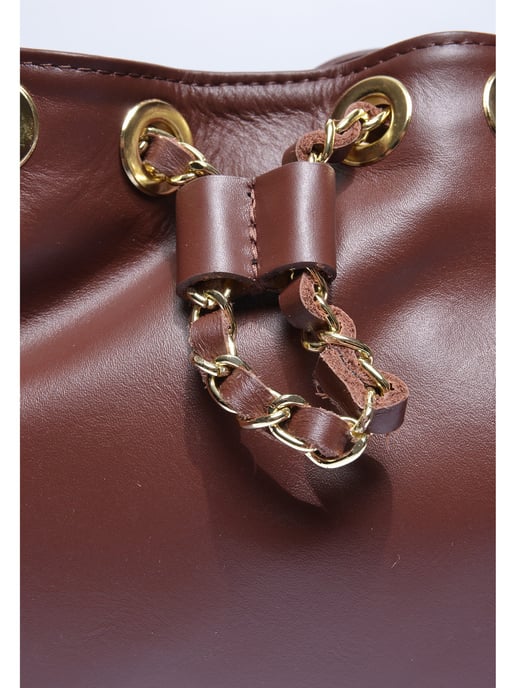 Anna Luchini Kastanienbraun Rindsledertasche - Image 3