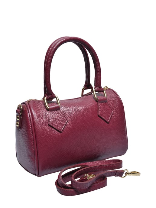 Luisa Vannini Weinfarbe Rindsledertasche - Image 2