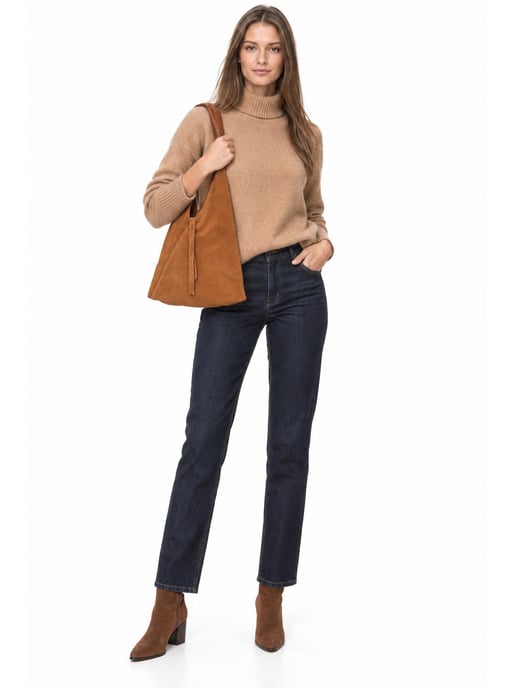 Anna Luchini Braun Rindsledertasche - Image 6